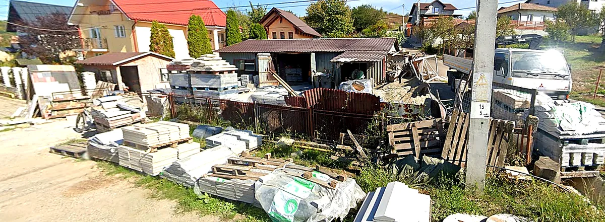 Zona de producție Davius Pavaje în Crișeni, județul Sălaj